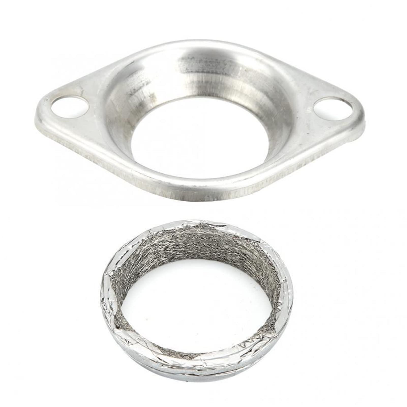 SUSQVHVCK 2.5in Kollektor Flansch Donut Dichtung Auspuff Header Kit Praktisches Zubehör Aluminiumlegierung Kohlenstoffabgaskollektor Flansch Unterlegscheibe von SUSQVHVCK