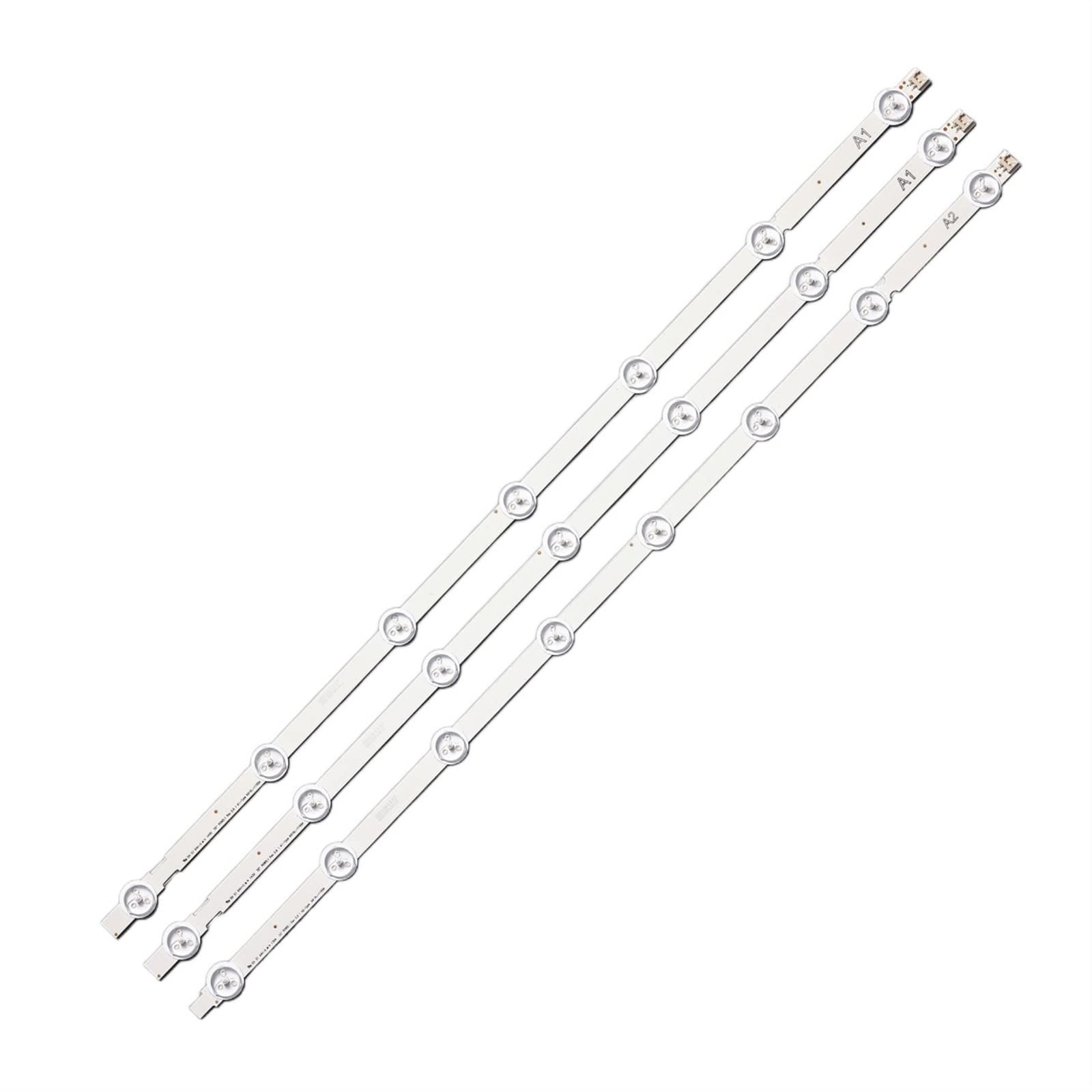 SUSQVHVCK 3 Stück (2 x A1 x 7 LED, 1 x A2 x 8LED) LED-Hintergrundbeleuchtungsleiste passend für LIG 81,3 cm 6916L-1204A 6916L-1205A 6916L-1105A 6916L-1106A 6916L-1295A1296A LED-TV-Lichtleiste von SUSQVHVCK