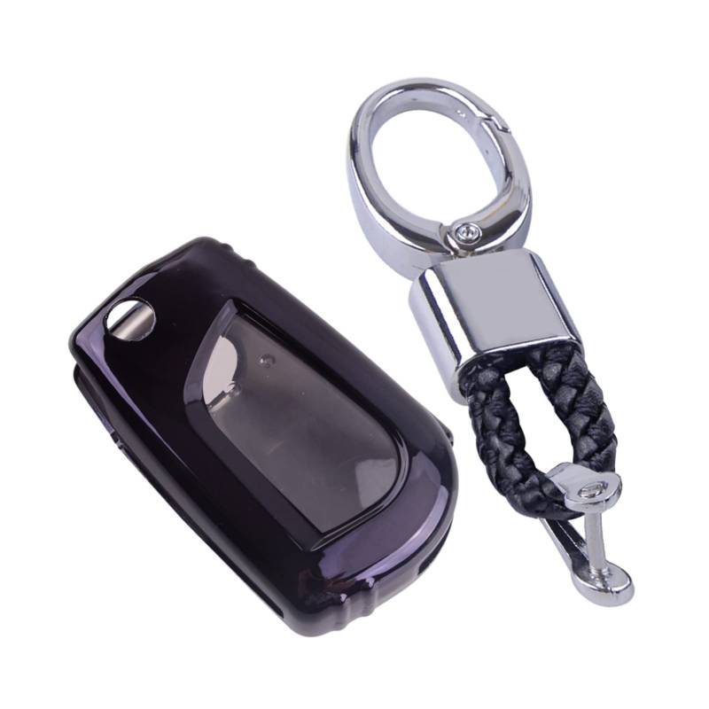 SUSQVHVCK 3 Tasten FOB Key Cover Geflochtene Keychain Protector Fall Halter Hülle Kompatibel for Toyota kompatibel for Rav4. Kompatibel for Camry. C-HR. Kompatibel for Corolla. Schlüsseletui von SUSQVHVCK