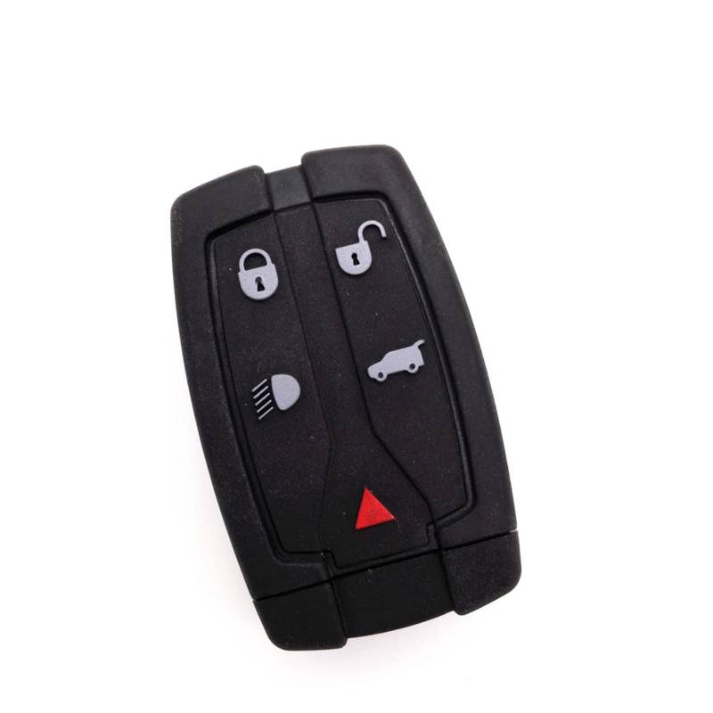 SUSQVHVCK 4 + 1 5 Tasten Ersatz Remote Auto Key Shell Uncut Blade Chipkarte FOB Case Kompatibel for Land Sortiment kompatibel for Freelander 2 Schlüsseletui von SUSQVHVCK