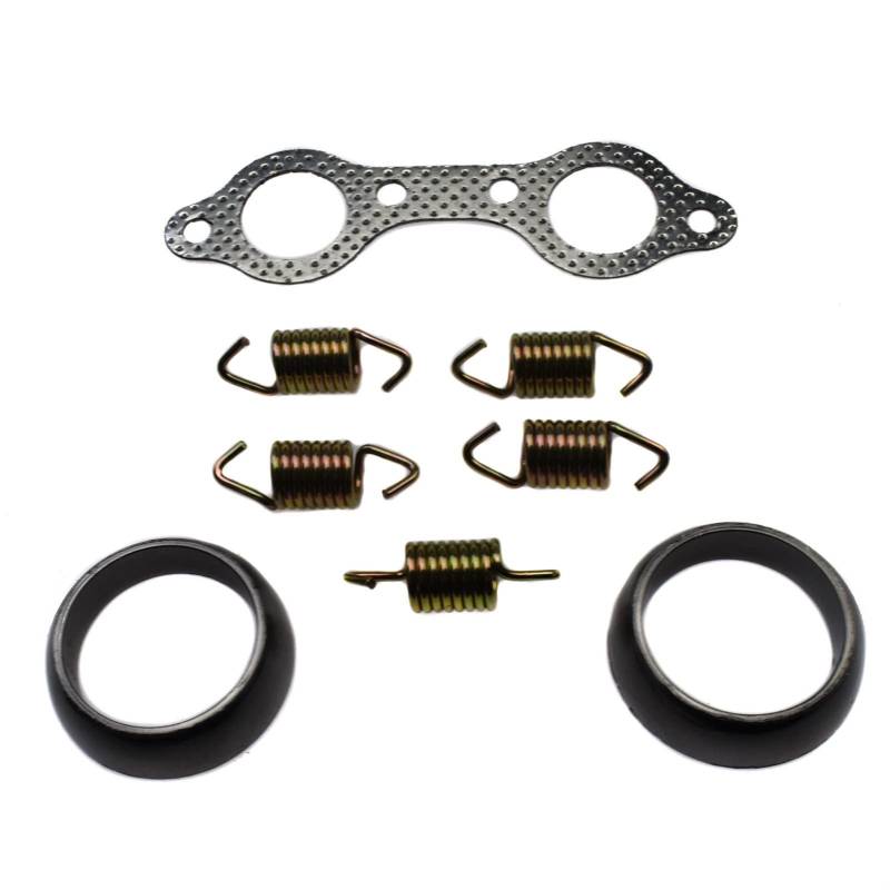 SUSQVHVCK Abgasdichtung und Frühlings-Rebuild-Kit Kompatibel for Polaris kompatibel for Sportsman 600 700 2003-2006 3610047 5811511 Unterlegscheibe von SUSQVHVCK