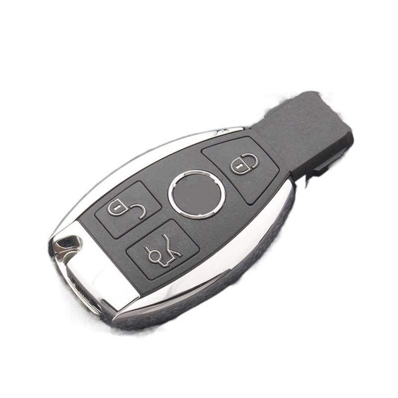 SUSQVHVCK Autoschlüssel eignet sich ideal, um das Zubehör zu erfassen, um die Schlüsselhülle zu ersetzen BGA Auto Smart Key Shell Kompatibel for Mercedes kompatibel for Benz Schlüsseletui(3 buttons) von SUSQVHVCK