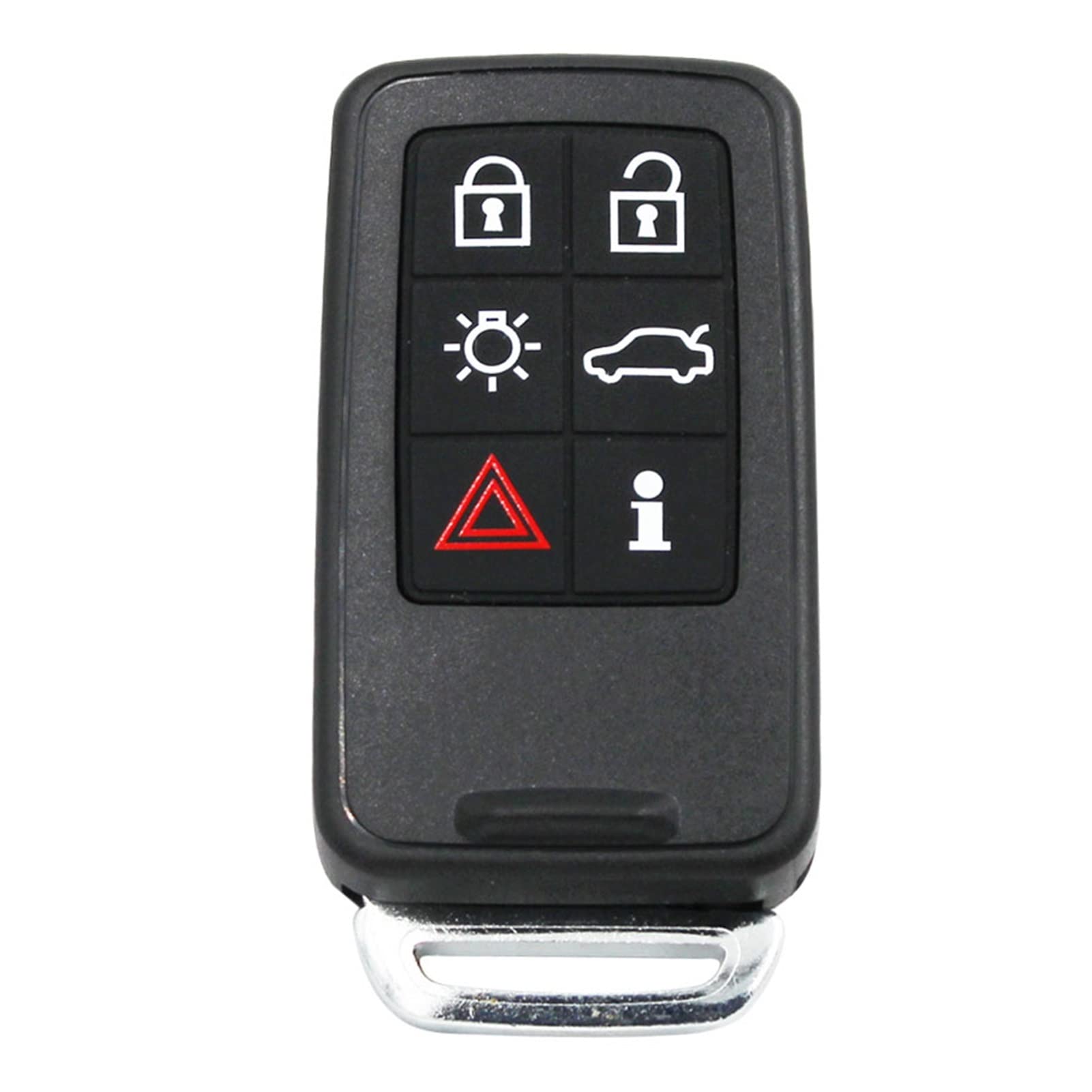 SUSQVHVCK Ersatz 5 Tasten 6 Tasten Remote Key Gehäusekasten Shell FOB for kleiner Schlüssel kompatibel for Volvo XC70 V40 V70 XC60 S80 S60 Schlüsseletui(6 buttons) von SUSQVHVCK