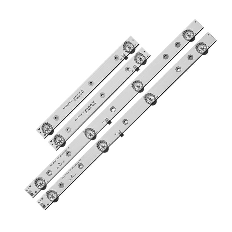 SUSQVHVCK LED-Hintergrundbeleuchtungsstreifen, passend für AKAI AKTV3221 32LED38P Smart JS-D-JP3220-041EC E32F2000 D32-0A35 LED-TV-Lichtleiste, 4 Stück von SUSQVHVCK