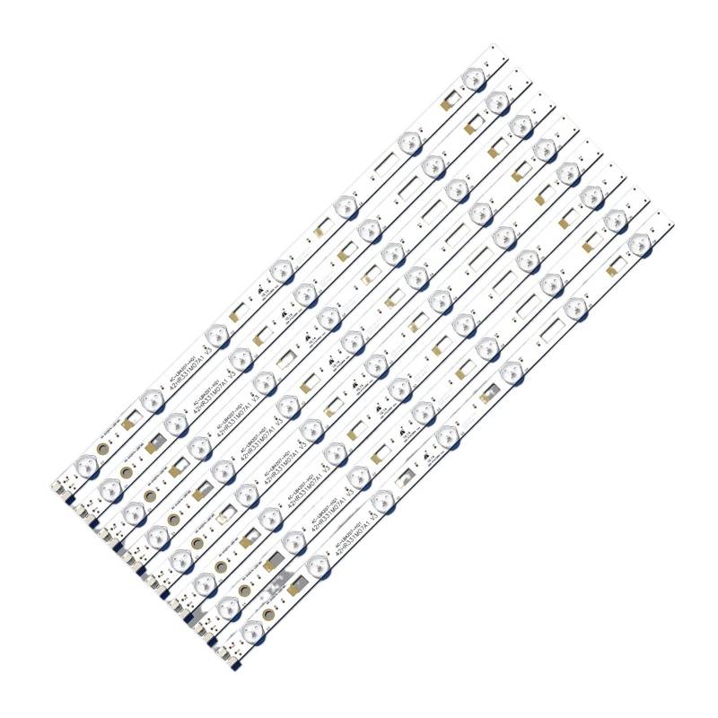 SUSQVHVCK LED-Streifen für L42F1600E Lichtleiste 40-D4287A-LBA2LIG 42HR331M07A1 4C-LB4207-YH6 4C-LB4207-HQ1 LED-TV-Lichtleiste, 8 Stück von SUSQVHVCK