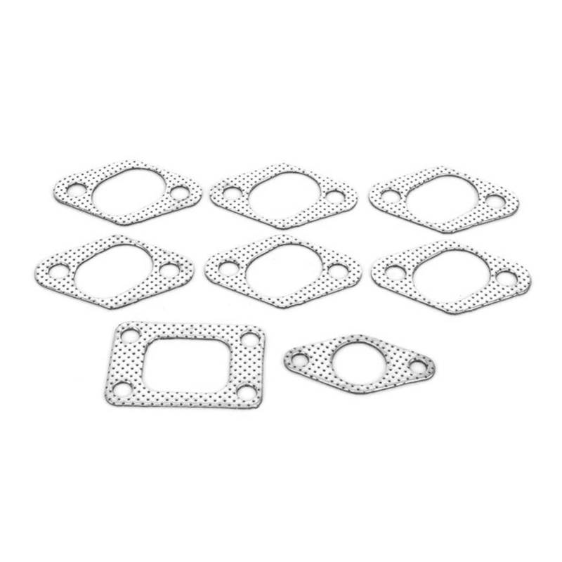 SUSQVHVCK Outlet-Verteilerdichtung Abgaskrümmer-Dichtungssatz Fit for Nissan Passt for Skyline R32 RB20DET / R33 RB25DET Abgasspacer Unterlegscheibe von SUSQVHVCK