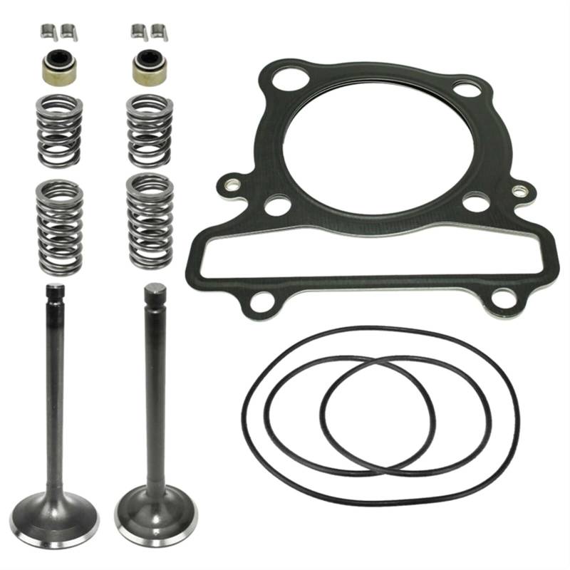 SUSQVHVCK Zylinderaufnahmeauslassventil Dichtung Kit Auslassventil Dichtungsset Kompatibel for Yamaha kompatibel for Krieger 350 YFM350X 1987-04. Unterlegscheibe von SUSQVHVCK