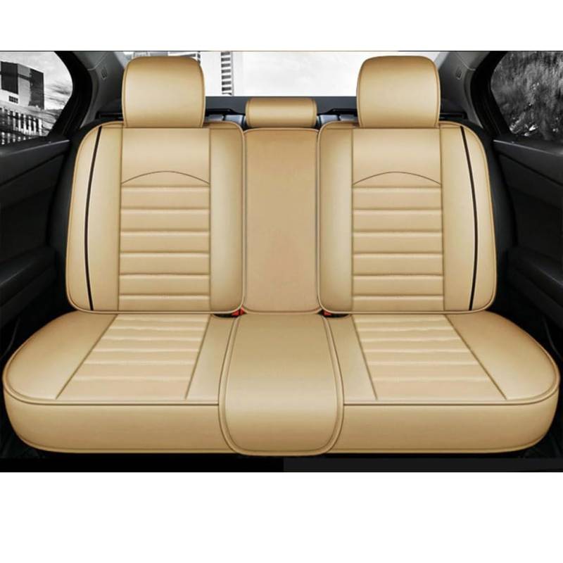 SUTORRY Autositzbezüge,kompatibel mit BMW X6 F16 2015-2019 Rear-Seats-no-Lights, Autozubehör Innenraum,1-Beige von SUTORRY