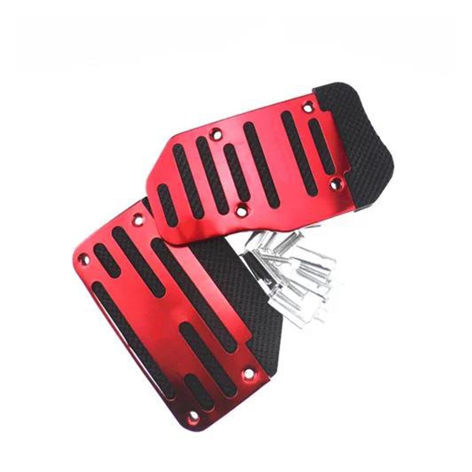 Bremskupplungspedalauflage Für Peugeot 206 207 208 301 307 308 407 2008 3008 4008 Aluminium-Pedal Mit Rutschfester Oberfläche Auto-Fußbremspedalauflagen(Red AT) von SUTVCM