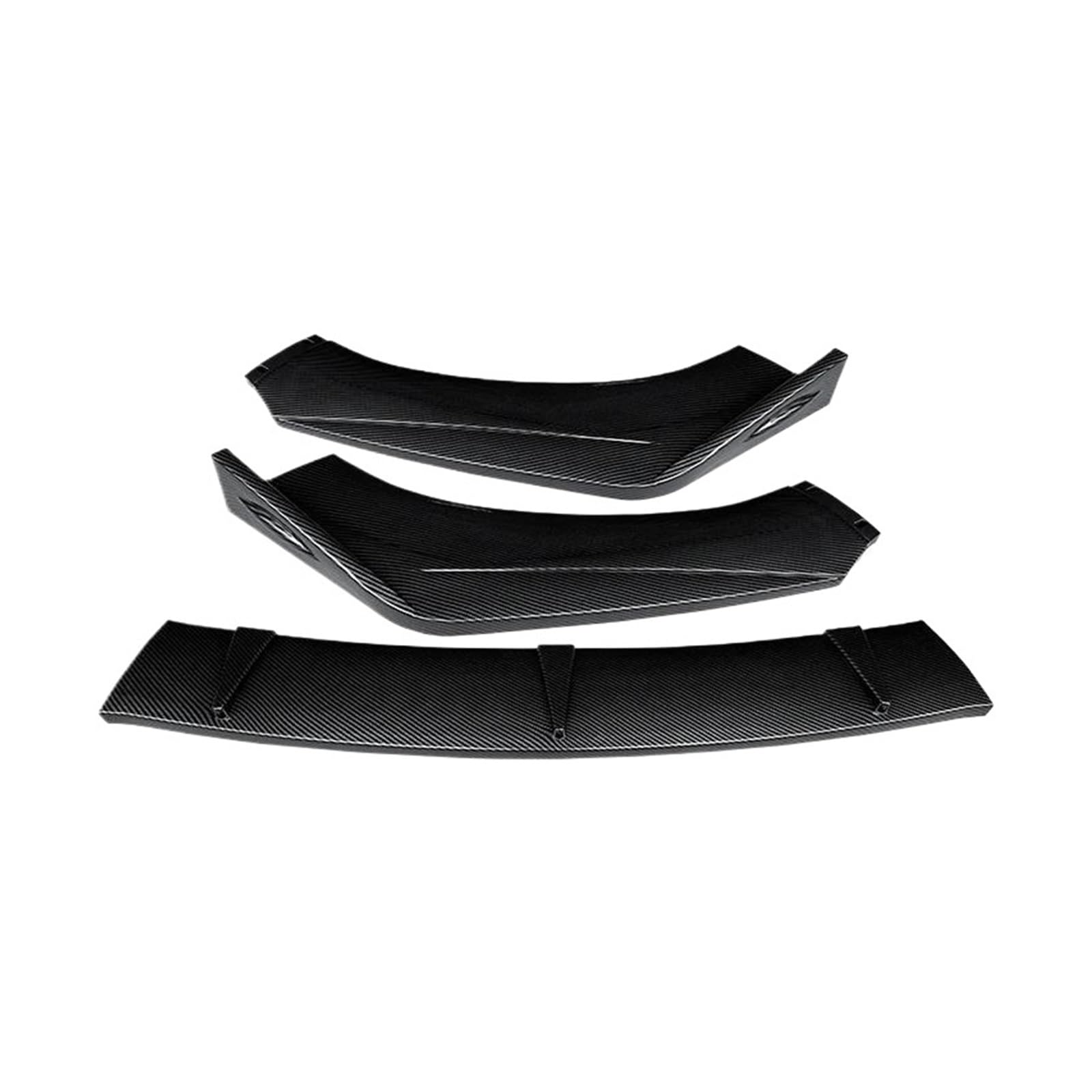 Frontstoßstangen-Lippen-Bodykit Kinnschutz Diffusorabdeckung Windabweiser Für Q3 2012–2022 Seitenschweller für Autos(Carbonfaser-Optik) von SVTSTRQE