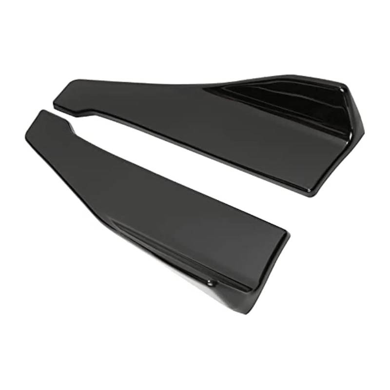 Für Hyundai Für Veloster 2012-2021 Heckspoilerlippe Stoßfängerschürzen Splitter Finnen Spoiler Canards Diffusor Seitenkotflügel Seitenschweller für Autos(Glänzend schwarz) von SVTSTRQE