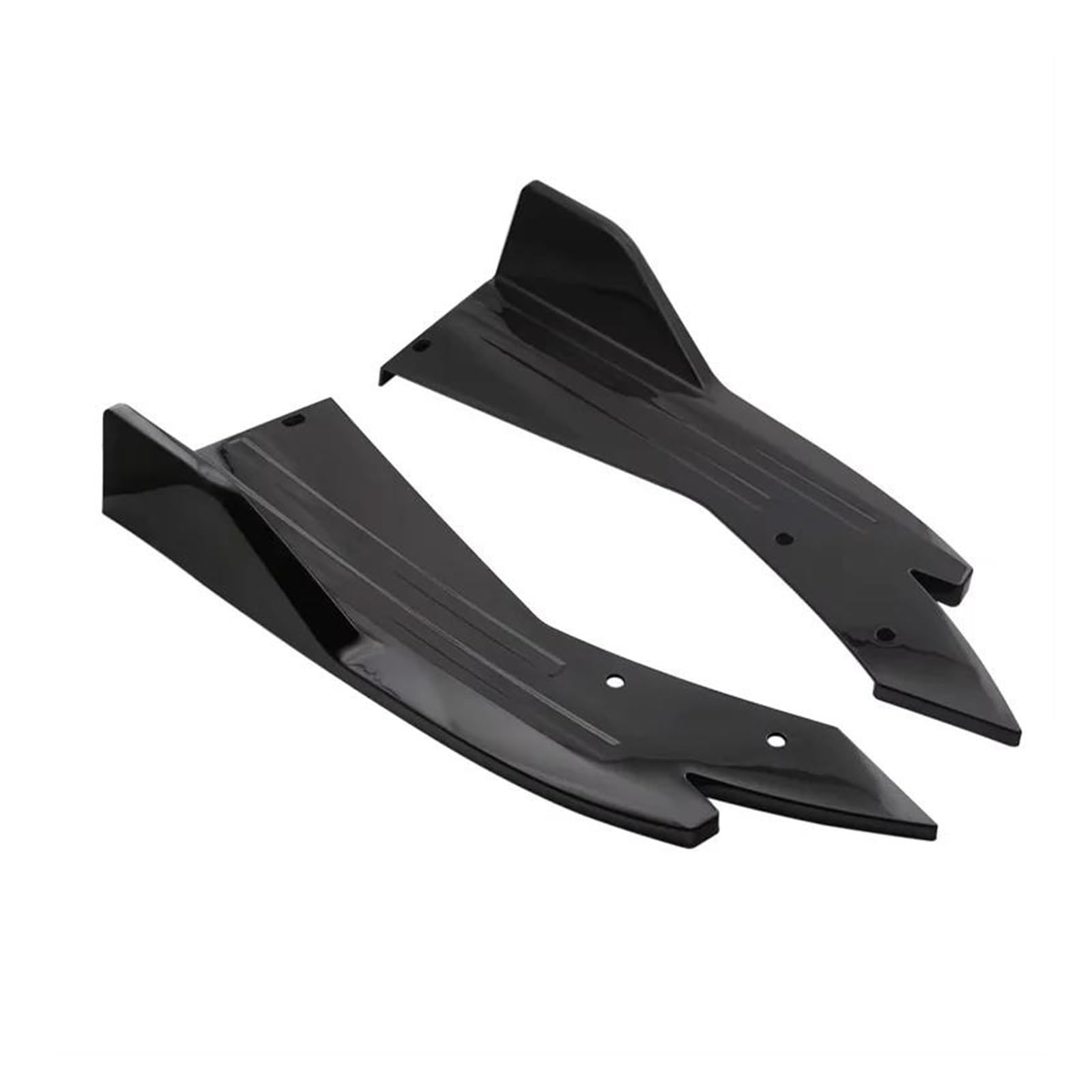 Für MG 5 Für MG5 GT Für MG7 Heckstoßstangenlippe Diffusor Splitter Canard Protector Frontspoiler Body Kit Seitenschweller für Autos(Schwarz) von SVTSTRQE