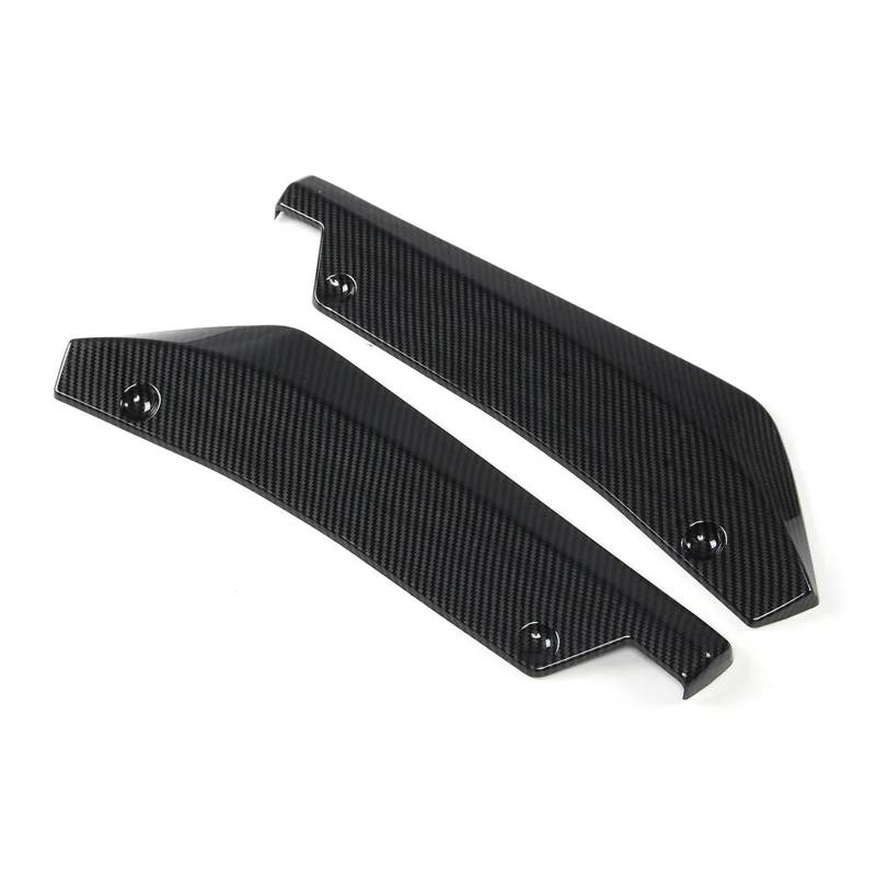 Hinten Stoßstange Canard Splitter Seite Spoiler Diffusor Trim Für Chevrolet Für Camaro SS LT ZL1 2016 2017 2018 Seitenschweller für Autos(Carbonfaser-Optik) von SVTSTRQE