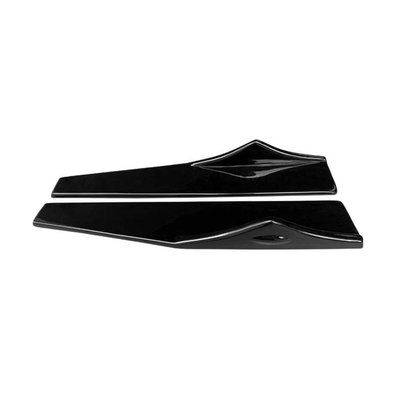 Seitenschweller Für Cadillac ATS-L 2014-2017 Stoßstangenspoiler-Schutzplatten Anti-Crash-Diffusor-Lippenschutz Seitenschweller für Autos(Schwarz glänzend) von SVTSTRQE