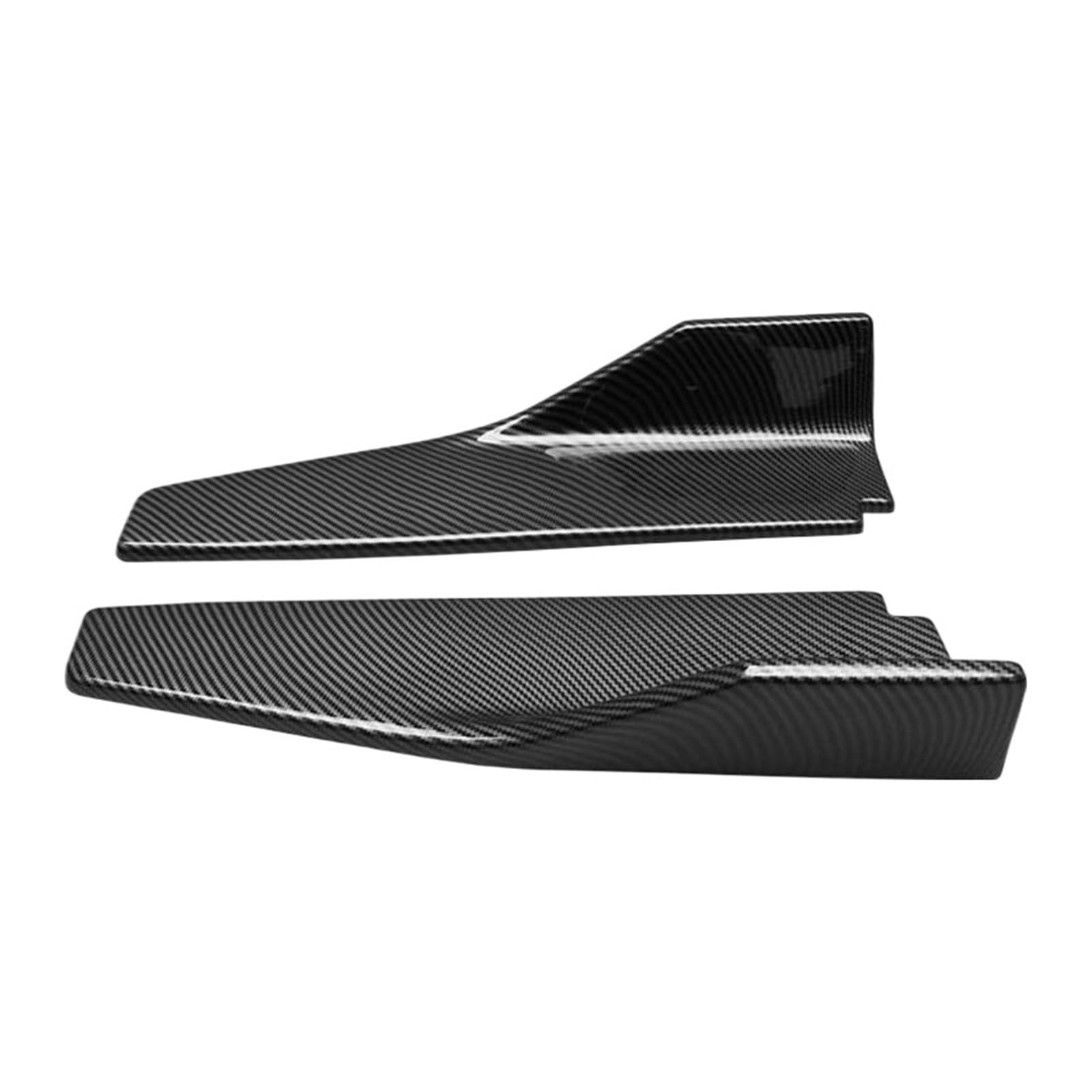 Seitenschwellerverlängerung Für Cadillac ATS-L 2014-2017 Splitter Winglet Seitenflügel Stoßstangenlippe Zubehör Seitenschweller für Autos(Carbonfaser-Optik) von SVTSTRQE