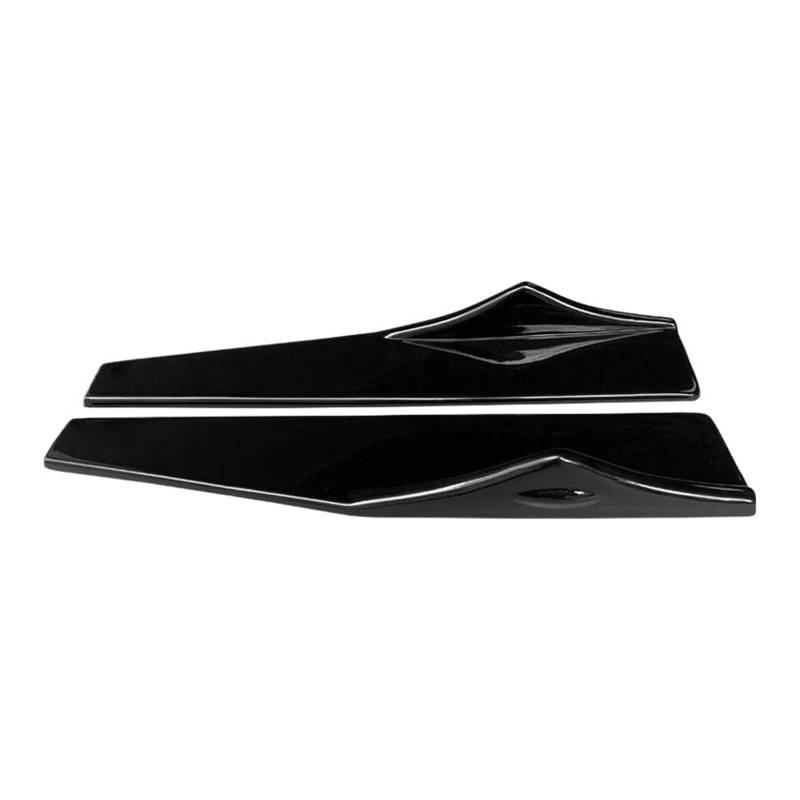 Stoßstangenspoiler-Schutzplatten Anti-Crash-Diffusor-Lippenschutz Für Toyota Für Series Für Camry Seitenschweller Seitenschweller für Autos(Schwarz glänzend) von SVTSTRQE