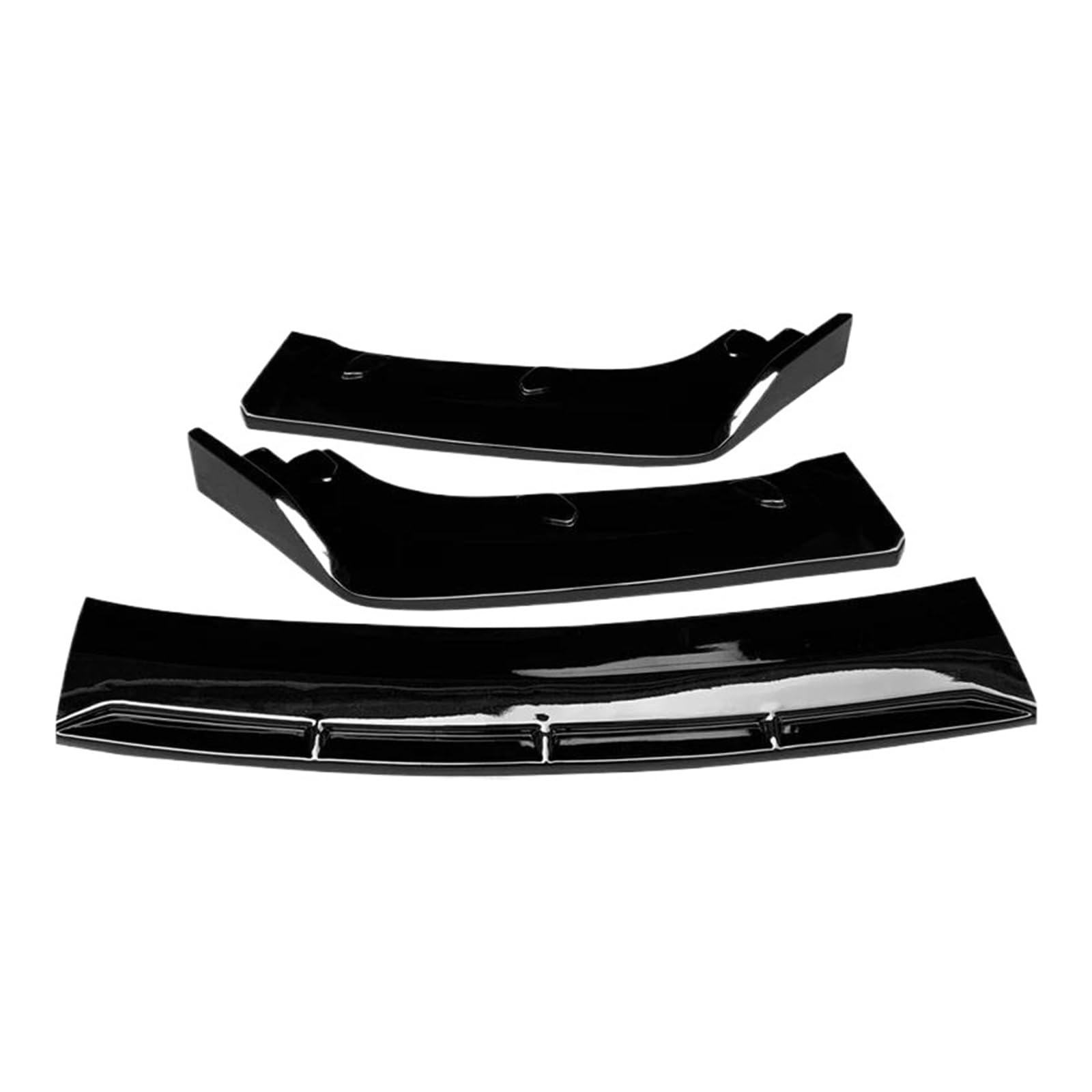 Zubehör Für Mazda CX-4 2016-2021 Frontstoßstangenlippe Bodykit Kinnspoiler Diffusorschutz Seitenschweller für Autos(Schwarz glänzend) von SVTSTRQE