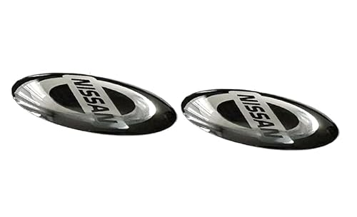 2 Stück Aufkleber 11mm Diameter passend für NissanAuto mit Logo Kfz. Für Schlüssel Key Fernbedienung usw. Sticker mit Emblem (11mm Niss. 2St.) von SVV