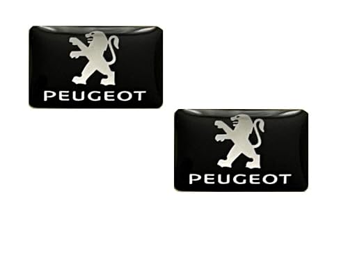 2 Stück Aufkleber 18 x 11 mm. Passend fürPeugeot-Auto mit Logo Kfz. Für Innerraum, Salon, Schlüssel, Key usw. Dekorative Sticker mit Emblem (18x11mm Peug.. 2St.) von SVV