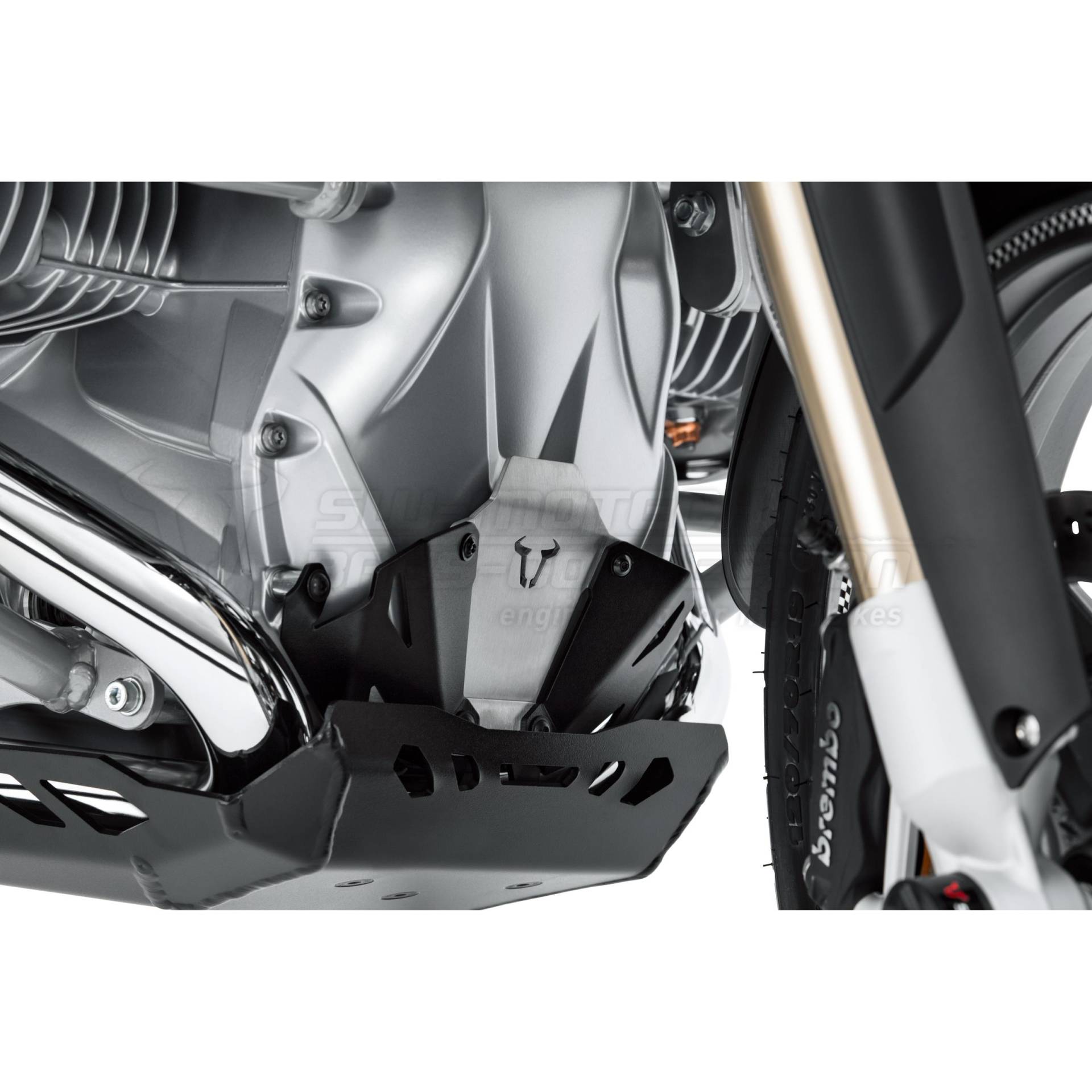 SW-MOTECH Motorschutzverlängerung vorne silber/schwarz für BMW R 1200/ von SW-MOTECH