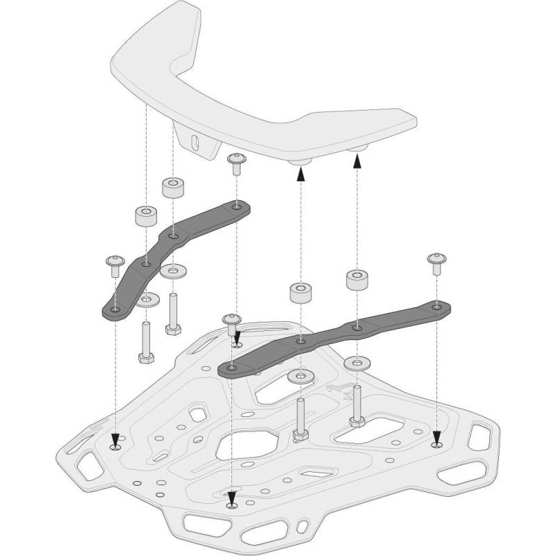 SW-MOTECH QUICK-LOCK Adventure-Rack Adapterkit f. Hepco & Becker C-Bow von SW-MOTECH