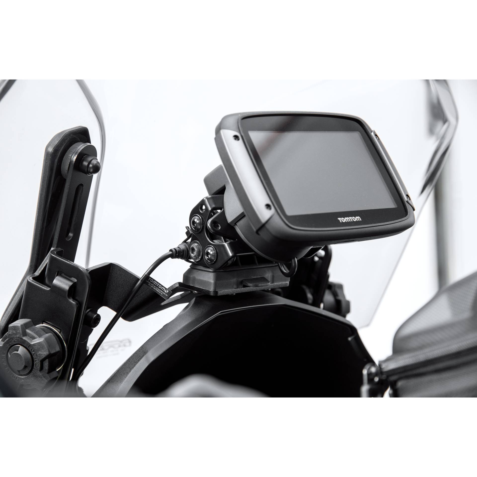 SW-MOTECH QUICK-LOCK Navi-Halter an Cockpit für Kawasaki von SW-MOTECH