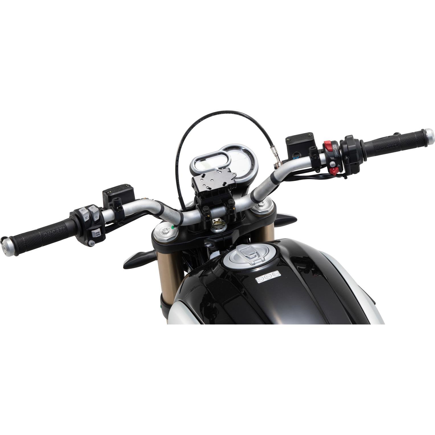 SW-MOTECH QUICK-LOCK Navi-Halter an Lenker für Ducati Scrambler 1100 von SW-MOTECH