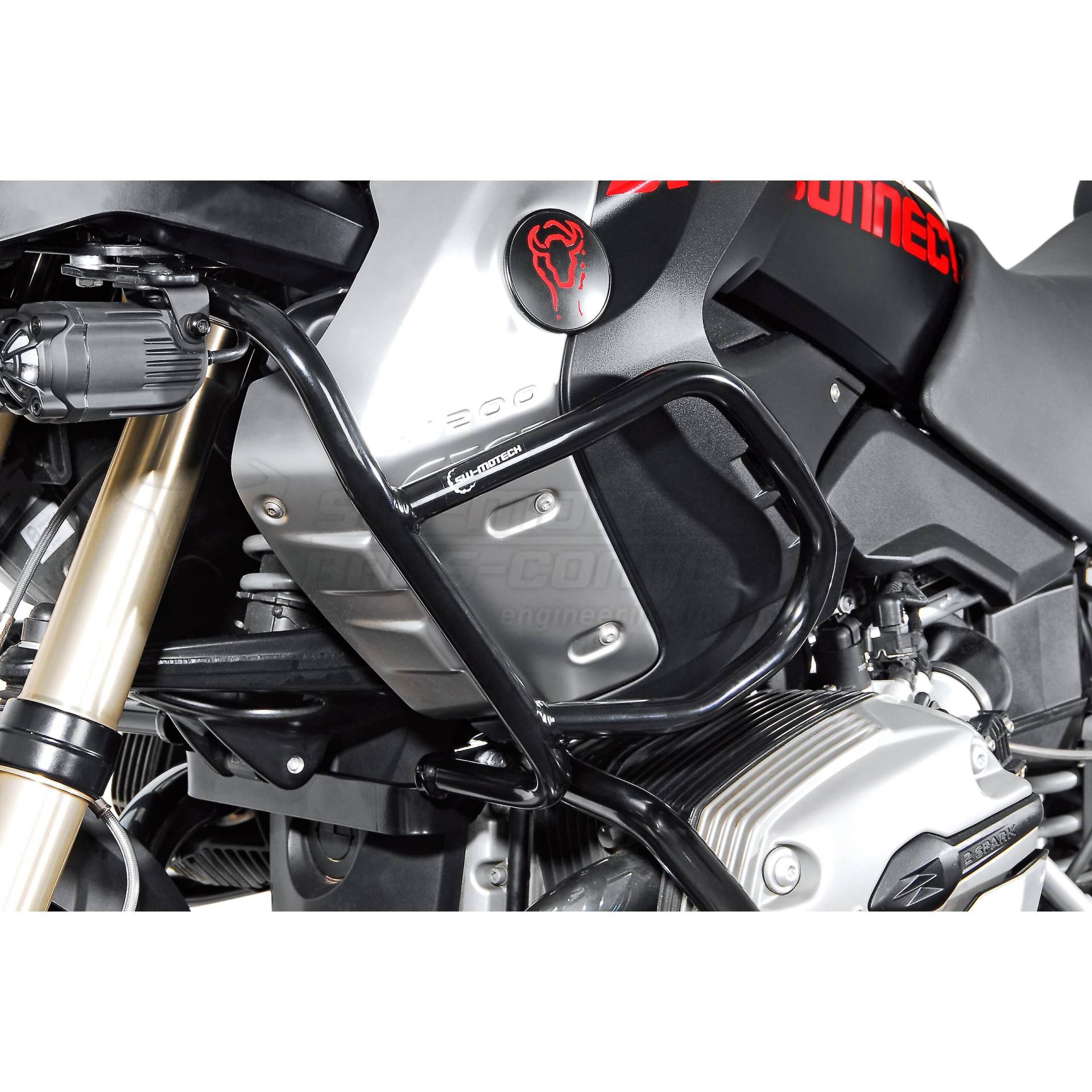 SW-MOTECH Sturzbügel Tank schwarz für BMW R 1200 GS 2004-2007 von SW-MOTECH