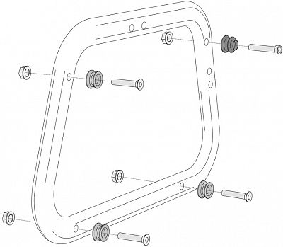 SW-Motech EVO Seitenträger, Adapterkit AERO - Original von SW-Motech