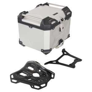 SW-Motech TRAX ADV Topcase-System 38 l, für diverse Modelle, silber von SW-Motech