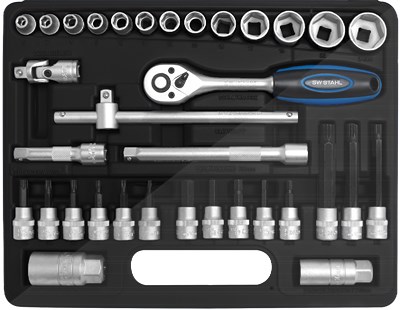 Sw Stahl Steckschlüsselsatz, 3/8, 34-teilig [Hersteller-Nr. 06520L] von SW STAHL