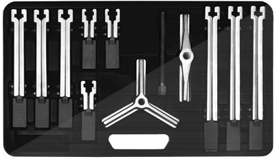 Sw Stahl Abziehersatz, 2- und 3-armig, 12-teilig [Hersteller-Nr. 09690L] von SW STAHL