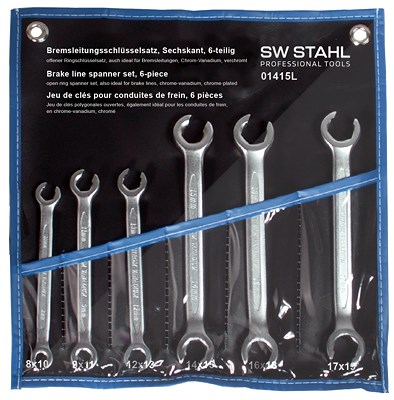 Sw Stahl Bremsleitungsschlüsselsatz, 6-teilig [Hersteller-Nr. 01415L] von SW STAHL