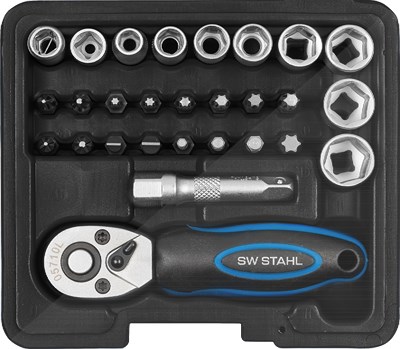 Sw Stahl Steckschlüsselsatz, 1/4, 29-teilig [Hersteller-Nr. S2143] von SW STAHL