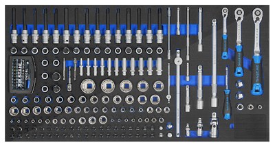 Sw Stahl Werkstattwagensortiment, Steckschlüssel 1/4“, 3/8“, 1/2“, 203-tlg [Hersteller-Nr. Z3011-3] von SW STAHL