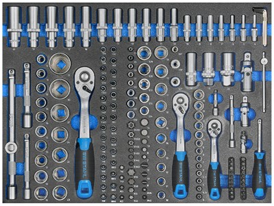 Sw Stahl Werkstattwagensortiment Steckschlüssel 1/4“, 3/8“, 1/2“, 171-tlg. [Hersteller-Nr. Z3010-1] von SW STAHL