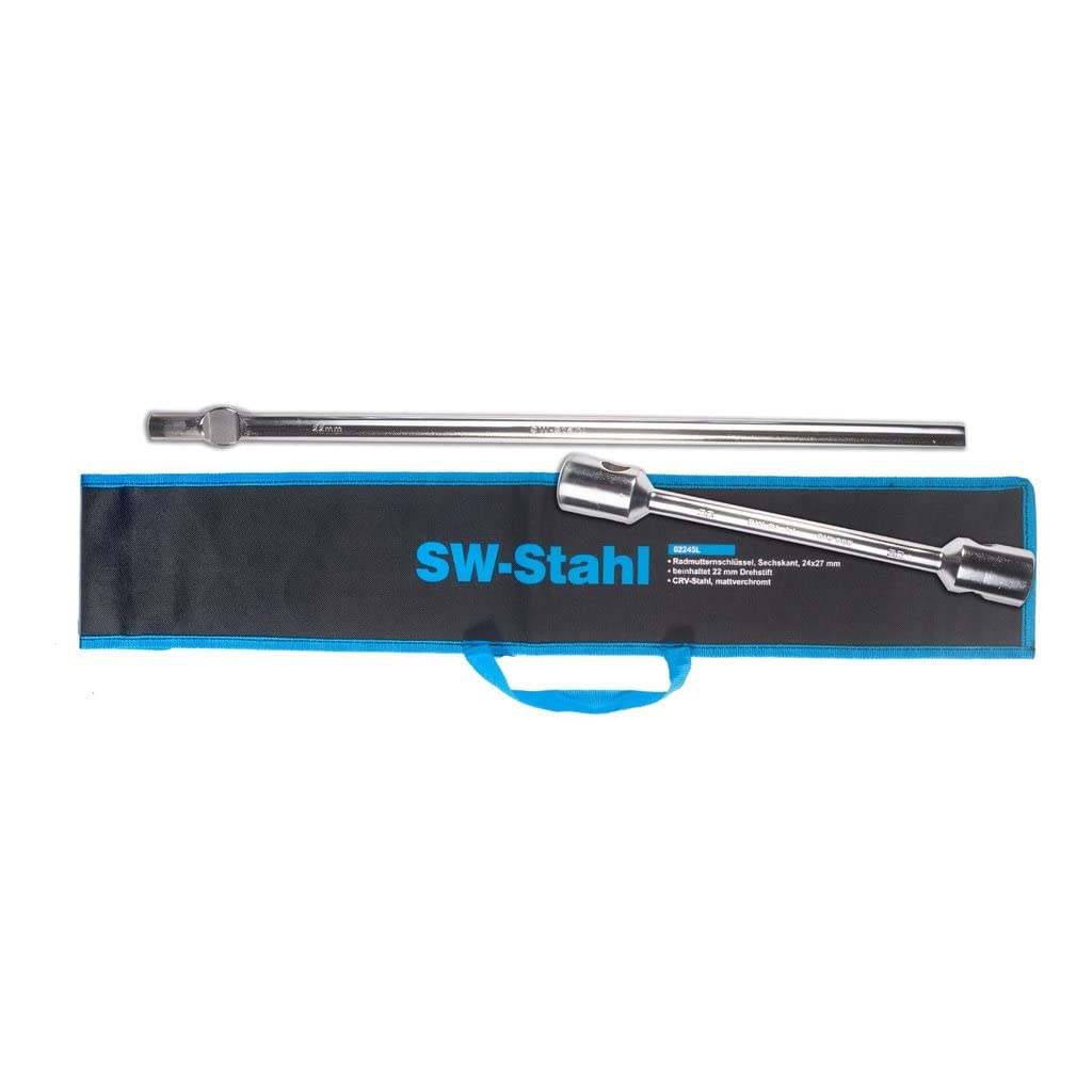 SW-Stahl 02245L Radmutternschlüssel 24 x 27 mm mit Drehstift 22 mm von SW-Stahl