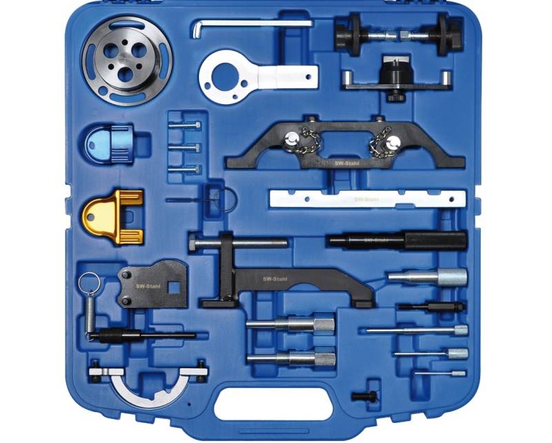 SW-Stahl Einstellwerkzeugsatz, Steuerzeiten OPEL,FIAT,ALFA ROMEO 26053L KM6077,KM6130,KM6349 KM911,KMJ43651,EN46789,0991238300,08395386,08395394 von SW-Stahl