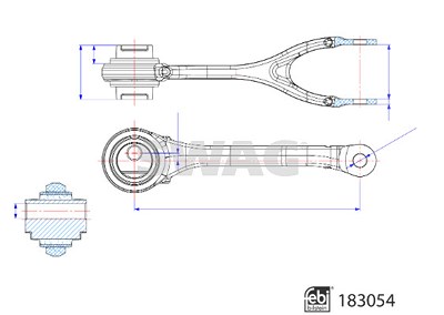 Swag Lenker, Radaufhängung [Hersteller-Nr. 33108810] für Mercedes-Benz von SWAG