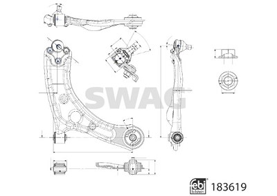 Swag Lenker, Radaufhängung [Hersteller-Nr. 33109090] für Hyundai, Kia von SWAG