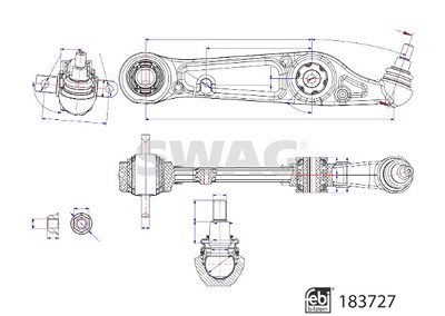 Swag Lenker, Radaufhängung [Hersteller-Nr. 33109171] für Alfa Romeo von SWAG