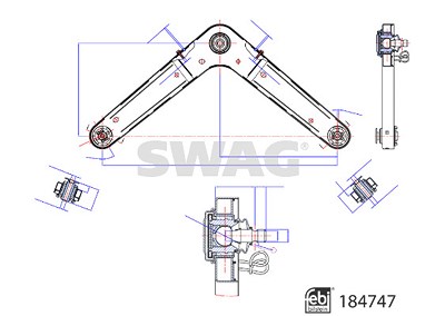 Swag Lenker, Radaufhängung [Hersteller-Nr. 33109545] für Jeep von SWAG