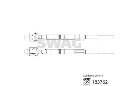 Swag Axialgelenk, Spurstange [Hersteller-Nr. 33109679] für Toyota von SWAG