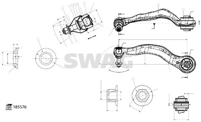 Swag Lenker, Radaufhängung [Hersteller-Nr. 33109983] für BMW von SWAG