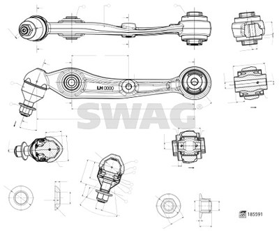 Swag Lenker, Radaufhängung [Hersteller-Nr. 33109994] für BMW von SWAG