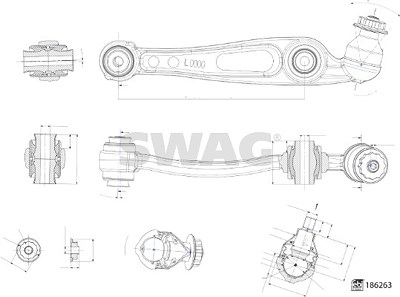 Swag Lenker, Radaufhängung [Hersteller-Nr. 33110332] für Land Rover von SWAG