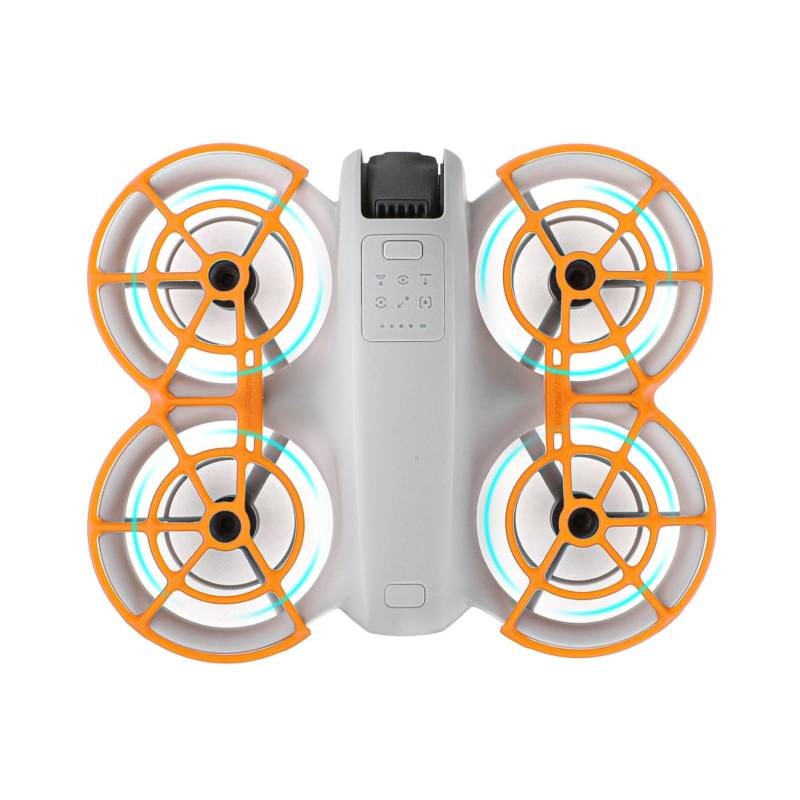 Propeller Guard Protector für DJI NEO, Drohne Prop Bumper Cover Anti-Kollision Kratzfester Schutz Schnelle Installation (Orange) von SWAYFOON