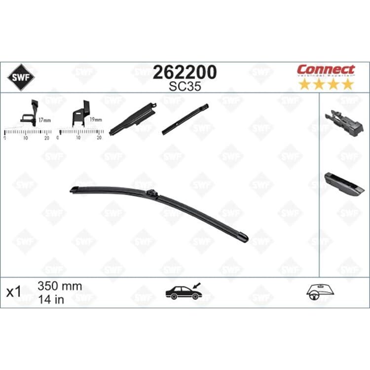 SWF Scheinbenwischer Chevrolet Fiat Ford Hyundai Kia Lancia Opel Smart von SWF