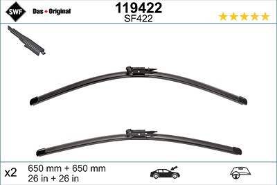 Swf Wischblatt [Hersteller-Nr. 119422] für Audi von SWF