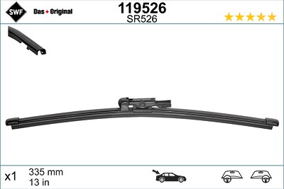 Swf Wischblatt [Hersteller-Nr. 119526] für BMW, Land Rover, Mercedes-Benz von SWF